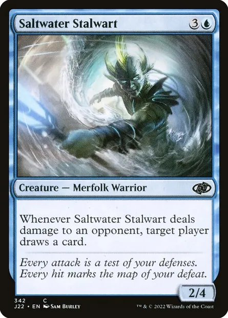 Saltwater Stalwart, Magic card J22 342 — Jumpstart 2022 set