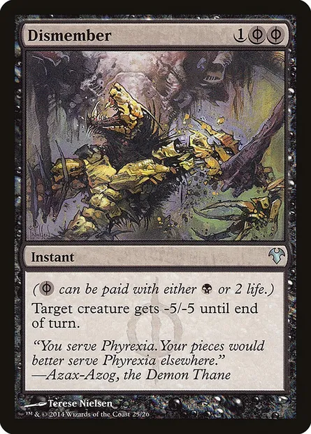 Dismember, Magic card MD1 25 — Modern Event Deck 2014 set
