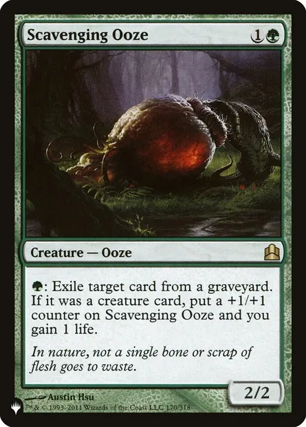 Scavenging Ooze, Magic card PLST CMD-170 — The List set