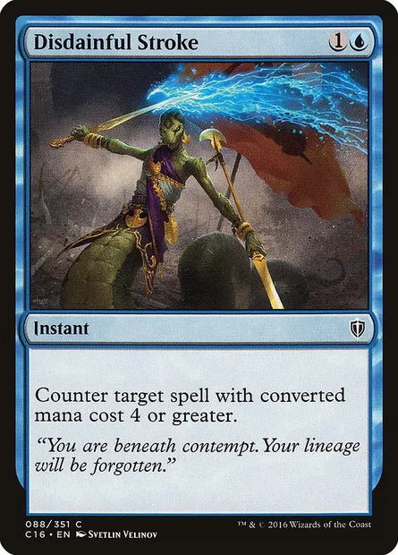 Disdainful Stroke, Magic card C16 88 — Commander 2016 set