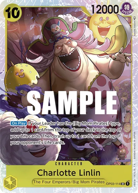 Charlotte Linlin, One Piece card OP03-114 — PILLARS OF STRENGTH set