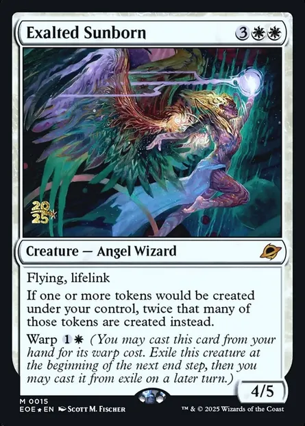 Exalted Sunborn, Magic card PEOE 15s — Edge of Eternities Promos set