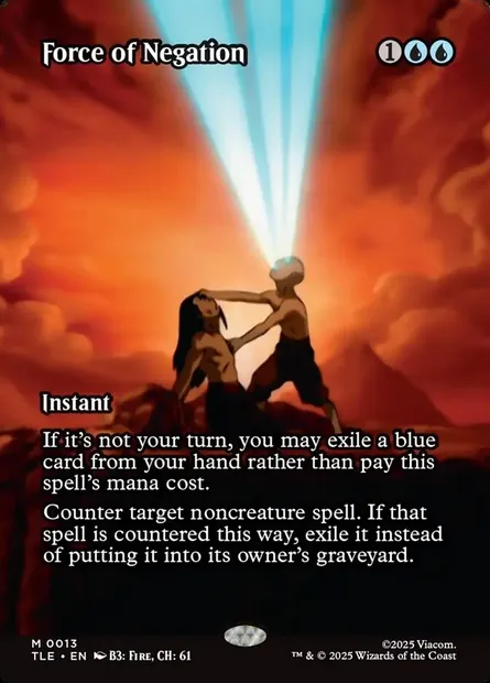 Force of Negation, Magic card TLE 13 — Avatar: The Last Airbender Eternal set