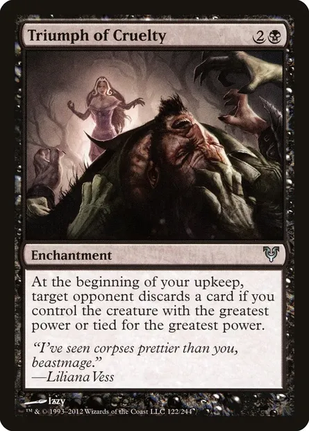 Triumph of Cruelty, Magic card AVR 122 — Avacyn Restored set