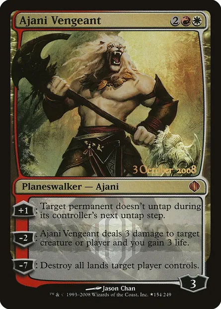 Ajani Vengeant, Magic card PALA 154★ — Shards of Alara Promos set