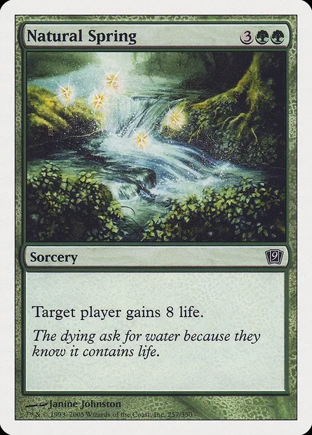 Natural Spring, Magic card 9ED 257 — Ninth Edition set