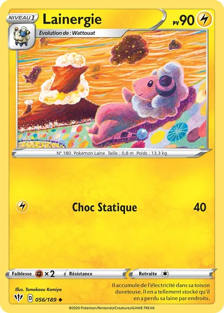 Lainergie, carte Pokémon DAA 56 — extension Ténèbres Embrasées