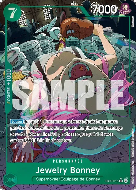 Jewelry Bonney, carte One Piece EB02-015 — extension Anime 25th Collection