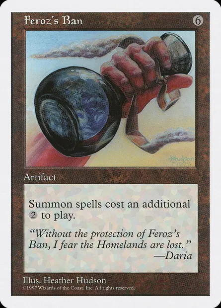 Feroz's Ban, Magic card 5ED 370 — Fifth Edition set