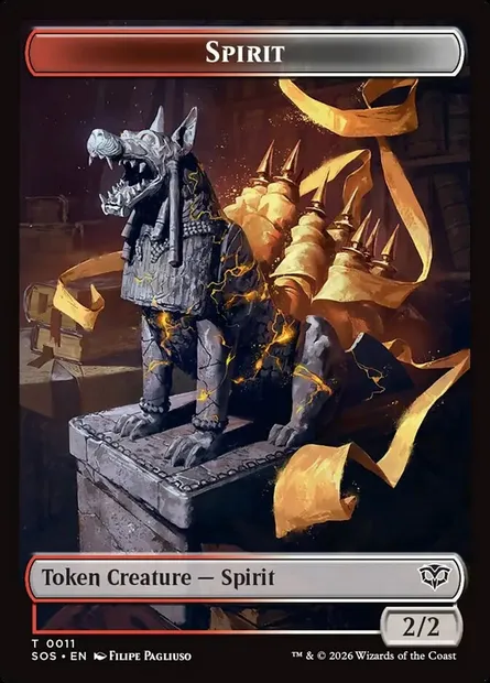 Spirit, carte Magic TSOS 11 — extension Secrets of Strixhaven Tokens
