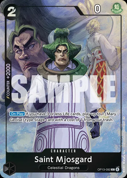 Saint Myosgard, carte One Piece OP13-092 — extension SUCCESSEURS