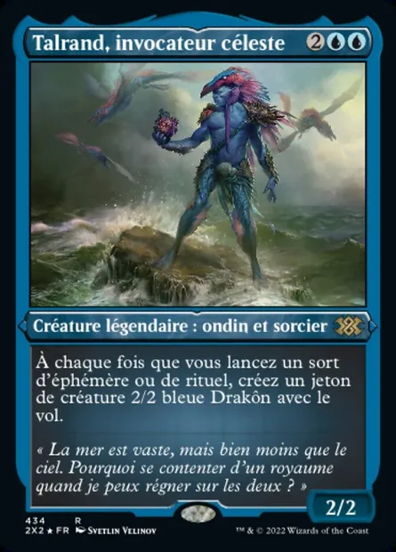 Talrand, invocateur céleste, carte Magic 2X2 434 — extension Double Masters 2022