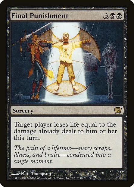 Final Punishment, Magic card 9ED 131★ — Ninth Edition set