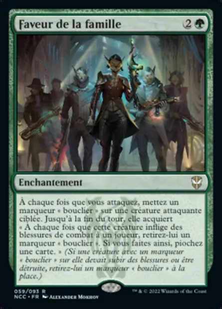 Faveur de la famille, carte Magic NCC 59 — extension New Capenna Commander