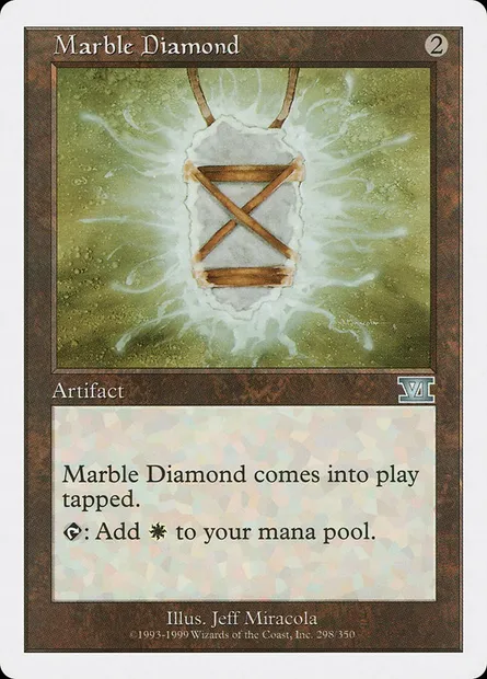 Marble Diamond, Magic card 6ED 298 — Classic Sixth Edition set
