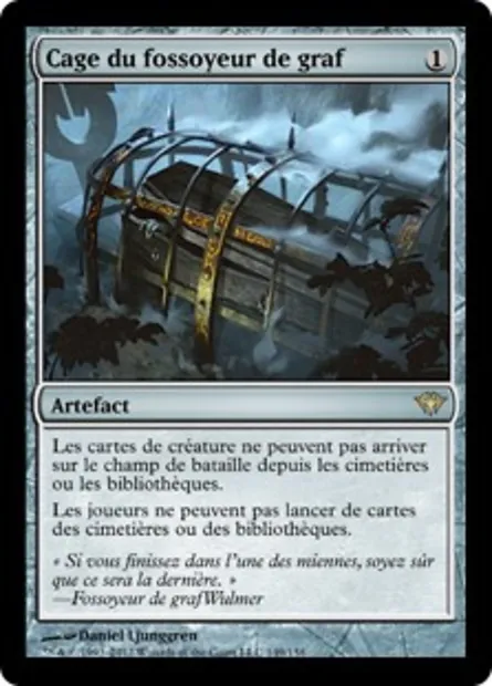 Cage du fossoyeur de graf, carte Magic DKA 149 — extension Obscure Ascension