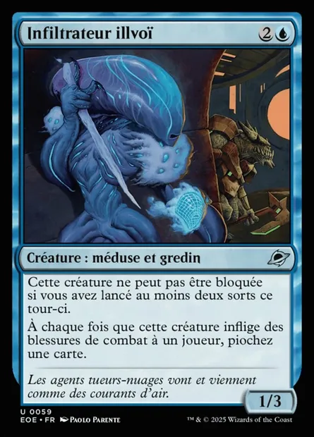Infiltrateur illvoï, carte Magic EOE 59 — extension Edge of Eternities