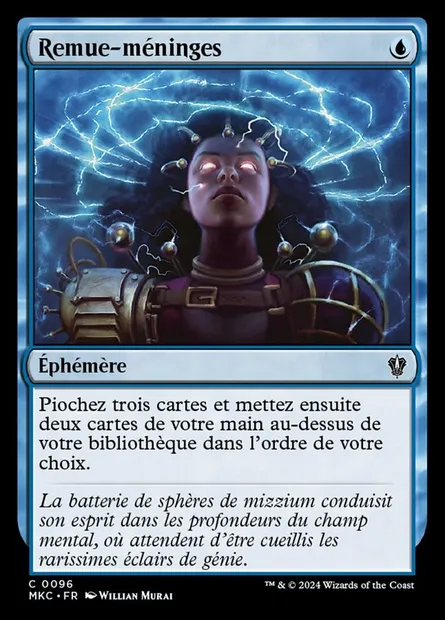 Remue-méninges, carte Magic MKC 96 — extension Murders at Karlov Manor Commander