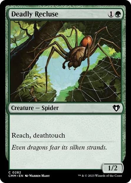 Deadly Recluse, Magic card CMM 282 — Commander Masters set