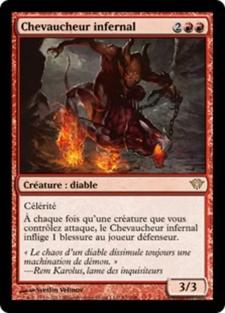 Chevaucheur infernal, carte Magic DKA 93 — extension Obscure Ascension