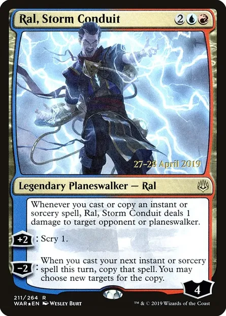 Ral, Storm Conduit, Magic card PWAR 211s — War of the Spark Promos set