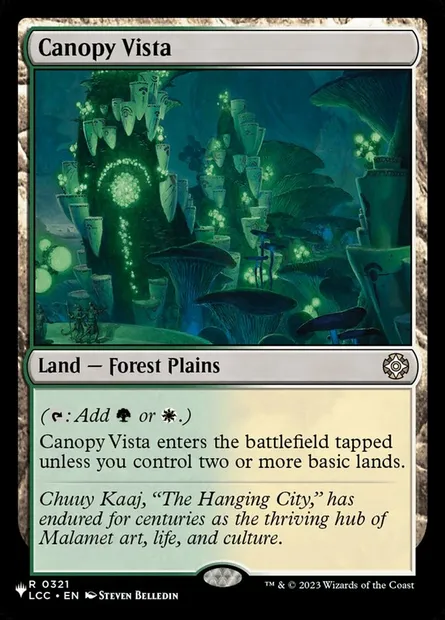Canopy Vista, Magic card PLST LCC-321 — The List set