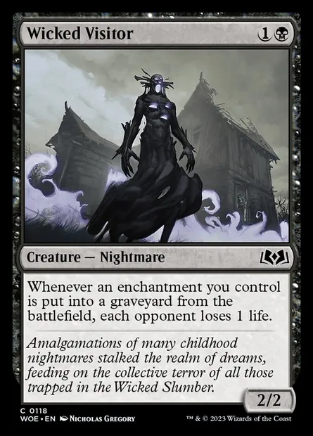 Wicked Visitor, Magic card WOE 118 — Wilds of Eldraine set