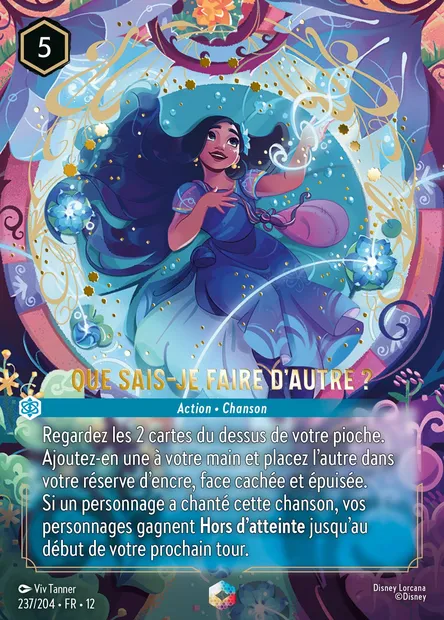 Que sais-je faire d'autre ?, carte Disney Lorcana CH12-237 — extension Contrées Inconnues