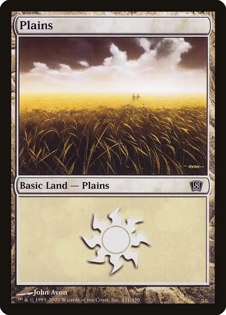 Plaine, carte Magic 8ED 331★ — extension Huitième Edition