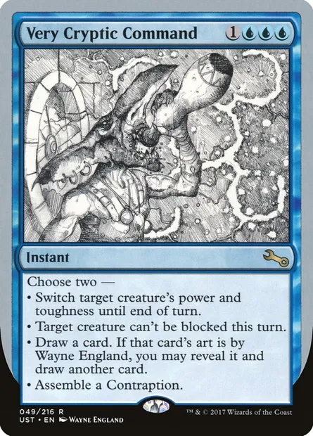 Very Cryptic Command, Magic card UST 49a — Unstable set