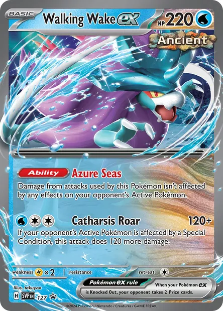 Walking Wake ex, Pokémon card PR-SV 127 — SVP Black Star Promos set