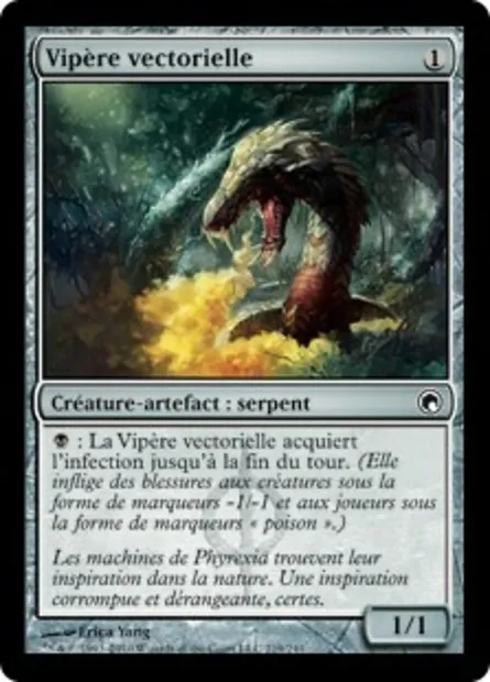 Vipère vectorielle, carte Magic SOM 219 — extension Cicatrices de Mirrodin