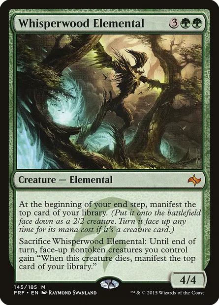 Whisperwood Elemental, Magic card FRF 145 — Fate Reforged set