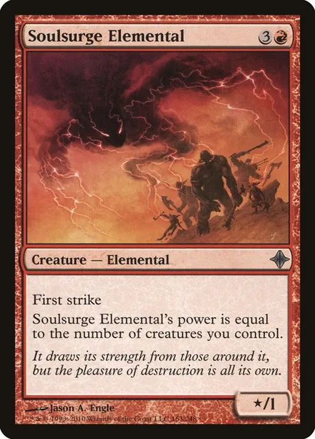 Soulsurge Elemental, Magic card ROE 163 — Rise of the Eldrazi set