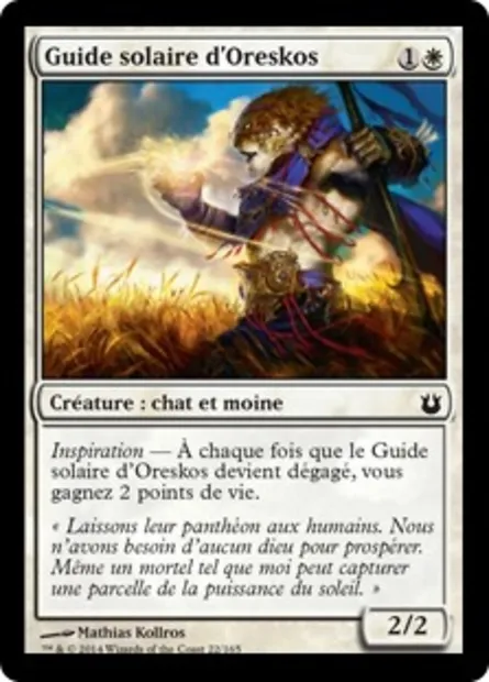 Guide solaire d'Oreskos, carte Magic BNG 22 — extension Créations divines