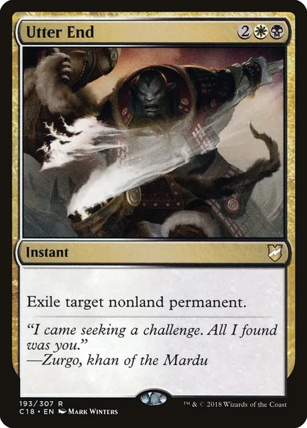 Utter End, Magic card C18 193 — Commander 2018 set