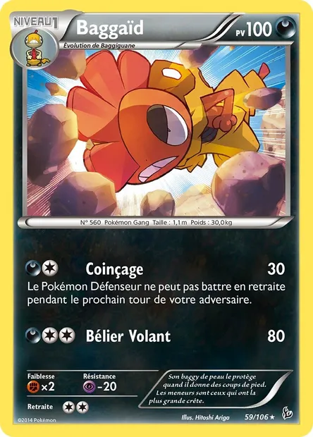 Baggaïd, carte Pokémon FLF 59 — extension Étincelles
