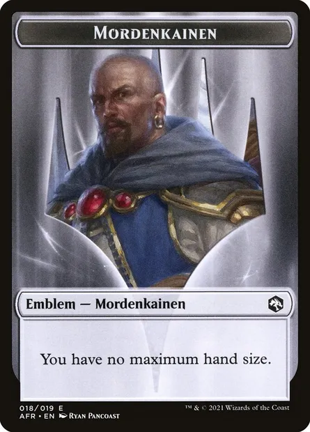 Mordenkainen Emblem, Magic card TAFR 18 — Adventures in the Forgotten Realms Tokens set