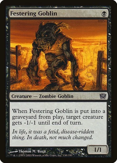 Festering Goblin, Magic card 9ED 130★ — Ninth Edition set