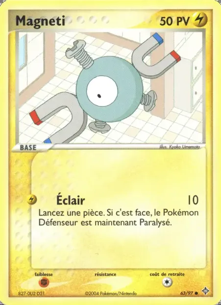 Magnéti, carte Pokémon DR 63 — extension EX Dragon