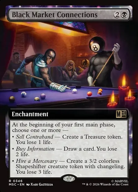 Black Market Connections, Magic card MSC 346 — Marvel Super Heroes Commander set