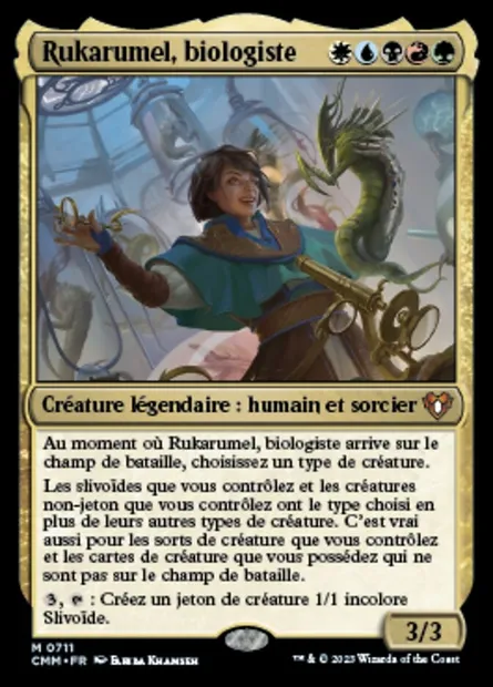 Rukarumel, biologiste, carte Magic CMM 711 — extension Commander Masters