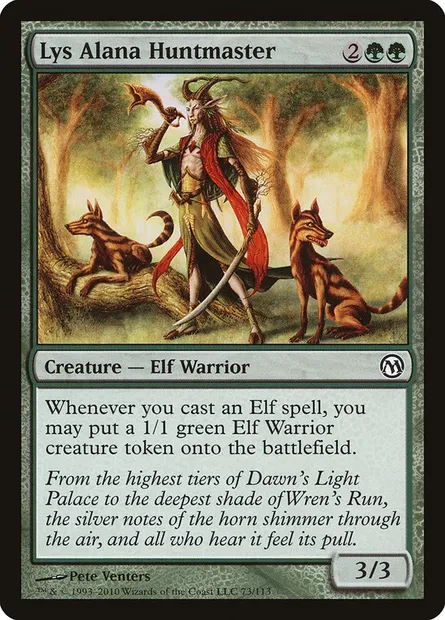 Maître-chasseur de Lys Alana, carte Magic DPA 73 — extension Duels of the Planeswalkers