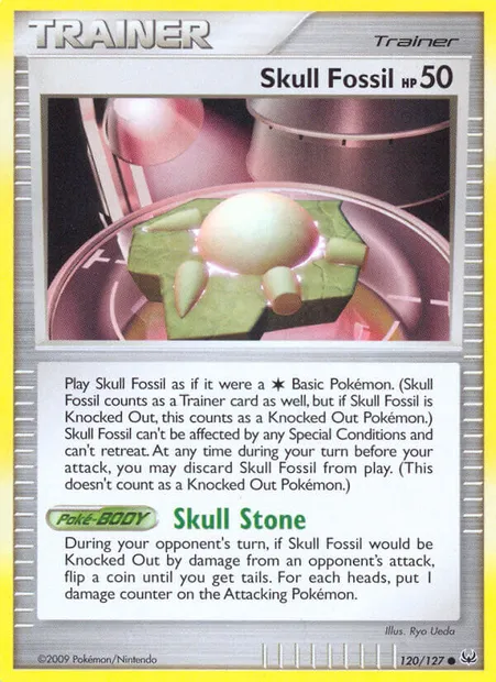 Skull Fossil, Pokémon card PL 120 — Platinum set