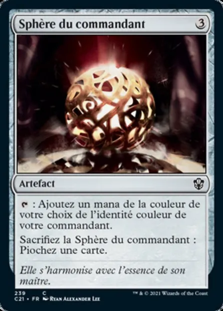 Sphère du commandant, carte Magic C21 239 — extension Commander 2021