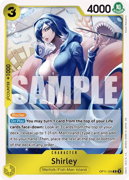 Shirley, One Piece card OP11-104 — A FIST OF DIVINE SPEED set