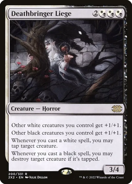 Deathbringer Liege, Magic card 2X2 200 — Double Masters 2022 set