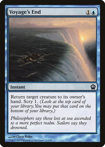 Voyage's End, Magic card THS 73 — Theros set