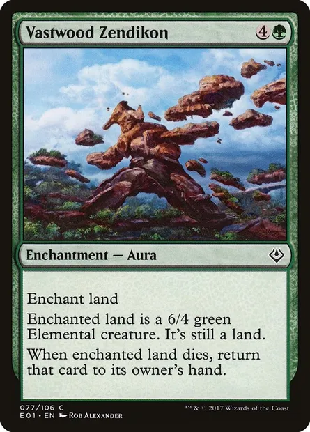 Zendikon de Vastebois, carte Magic E01 77 — extension Archenemy: Nicol Bolas
