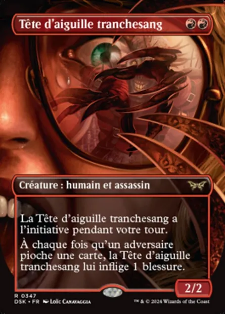 Tête d'aiguille tranchesang, carte Magic DSK 347 — extension Duskmourn: House of Horror